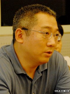北京園林綠化局規劃建設處副處長朱虹發言
