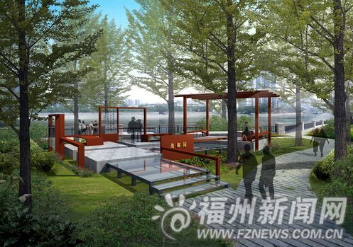 江心公園效果圖。