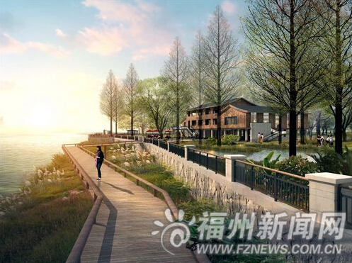 江心公園——7月波棧道。