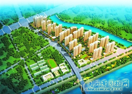 安置房之一中原新城·華林苑小區(qū) 效果圖