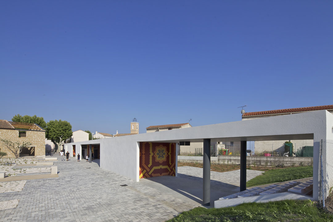 法國,馬賽Gignac la Nerthe市中心廣場景觀項目