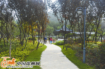 徐州首座下沉式城市園林亮相