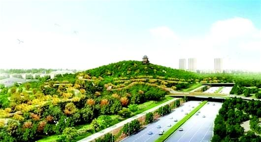 兩座綠化風景走廊橫跨三環線（效果圖）