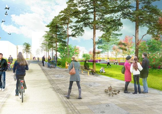 俄羅斯人居獎(jiǎng)最佳公共空間設(shè)計(jì):亞尼拉村落