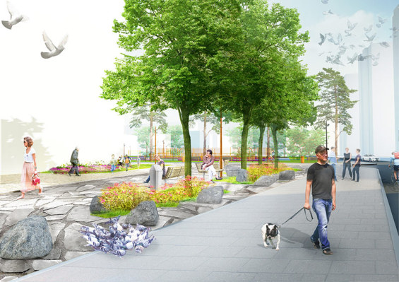 俄羅斯人居獎(jiǎng)最佳公共空間設(shè)計(jì):亞尼拉村落