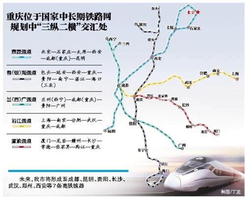 重慶市七條高鐵納入國家中長期鐵路網規劃
