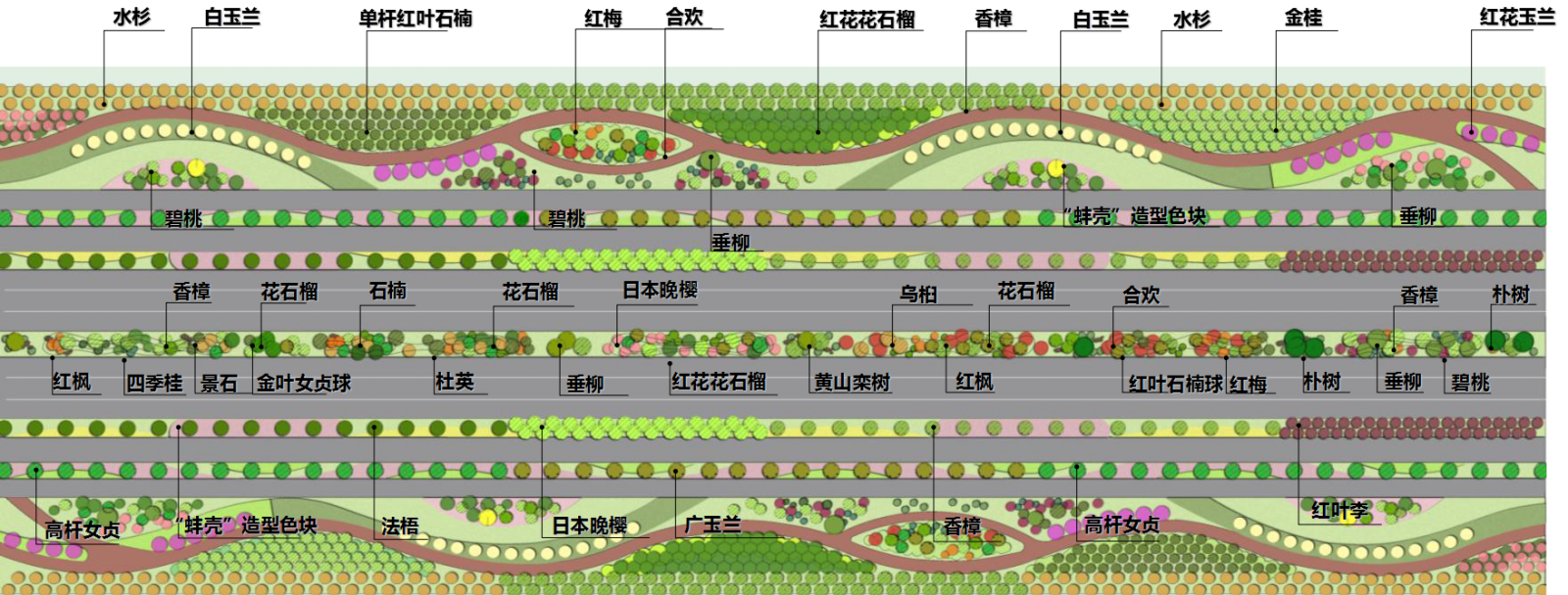 2016園冶杯專業(yè)獎參賽項目: 懷遠縣S307道路園林景觀工程設(shè)計