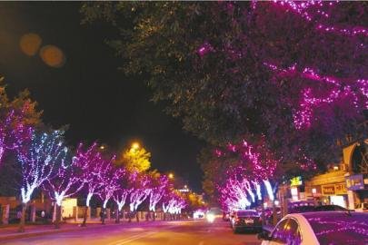 濱州園林燈飾夜景打造美麗城區