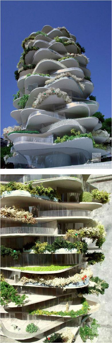 全球28個經(jīng)典的垂直綠化、屋頂花園