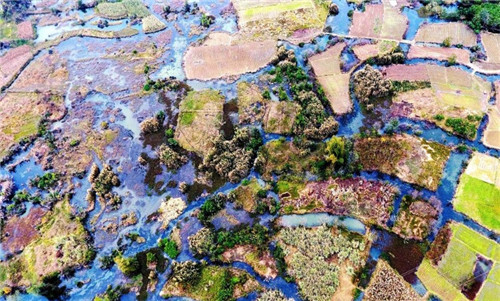 航拍生態(tài)綠洲——都安澄江國(guó)家濕地公園