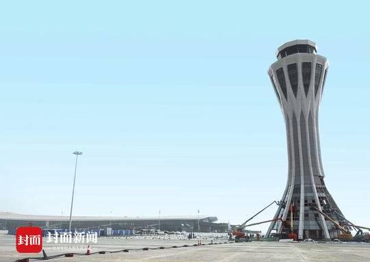 北京大興機場試飛 主航站樓俯瞰如鳳凰展翅　