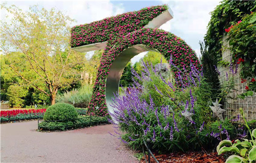 千花萬草為上海植物園化上“國慶妝”