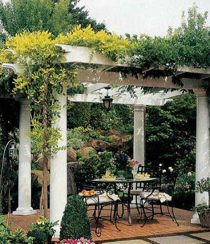 運用廊架 發揮遮陽作用